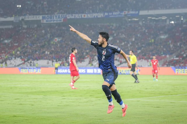 Hasil pertandingan Indonesia vs Jepang, Jumat 15 November 2024. (c) Bagaskara Lazuardi